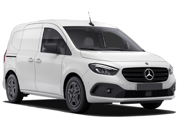 Vue latérale du fourgon MERCEDES CITAN II - 2021 – modèle utilitaire gris aménageable
